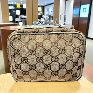 Gucci GG Surpreme Canvas Cosmetics/Toiletry Bag